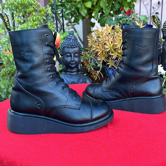 🏴󠁧󠁢󠁥󠁮󠁧󠁿 Dr. Martens MIE Daisy 3A33 Y2K Cutout Wedge Platform Boots UK 5 - Picture 7 of 17